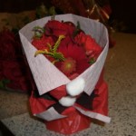 可愛いサンタ花束♪