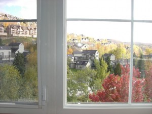 ローレンシャンのホテルの窓からみた景色